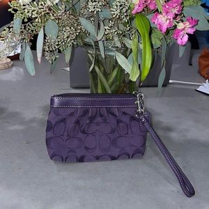 Purple Coach Clutch
